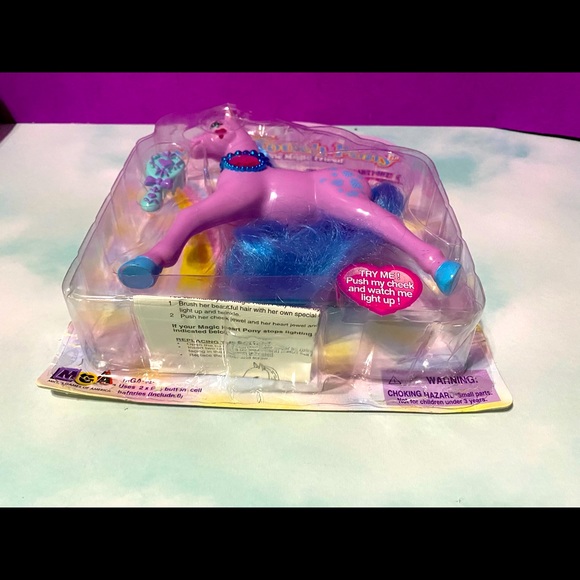 MAGIC TOUCH PONY VINTAGE 90s MAGIC HEART PONY CAMELLIA HEARTS LIGHT UP & BLINK - Picture 9 of 15